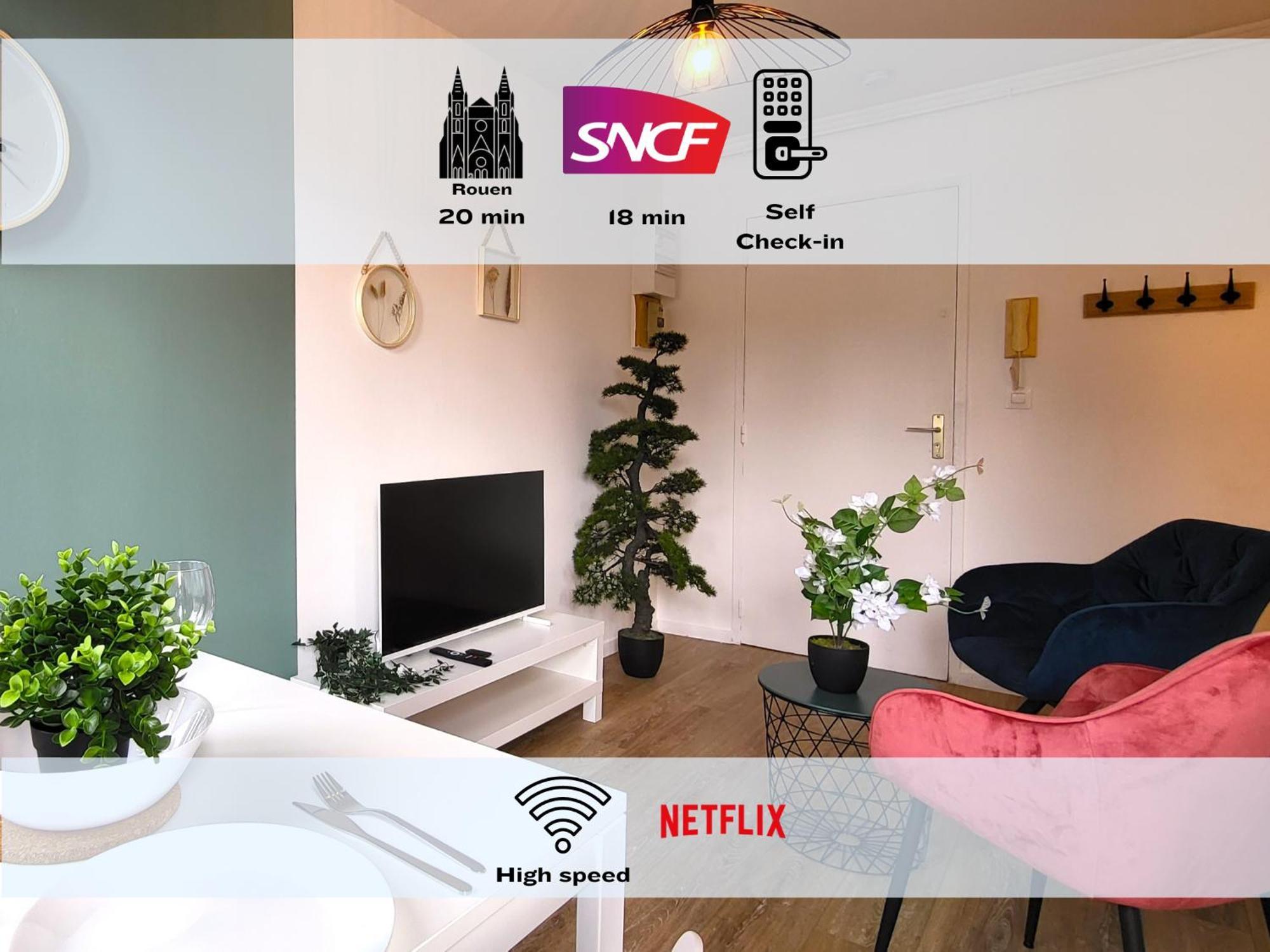 Oxygen - Lumineux Deux-Pieces A 20Min De Rouen Apartment Caudebec-les-Elbeuf Bagian luar foto